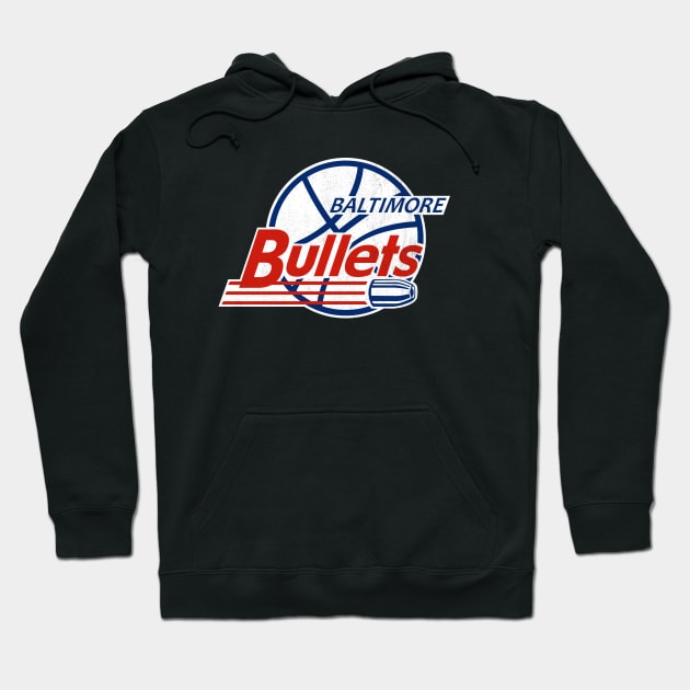Defunct - Baltimore Bullets Basketball Hoodie by LocalZonly